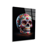 Glasschilderij-mexican-skull