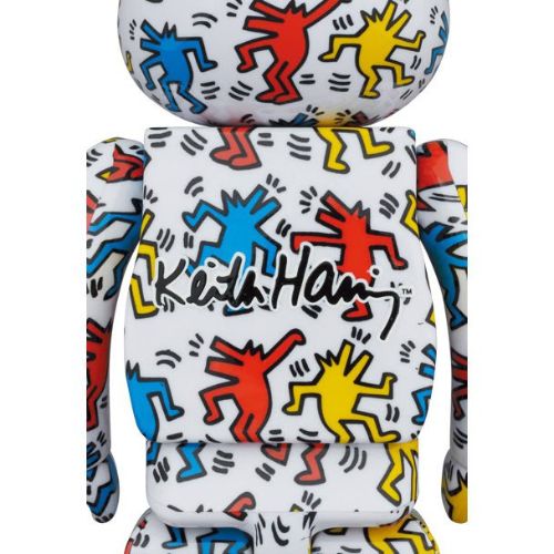 Bearbrick-set-400-en-100-Keith-Haring-v9-Dancing-Dogs-achterkant