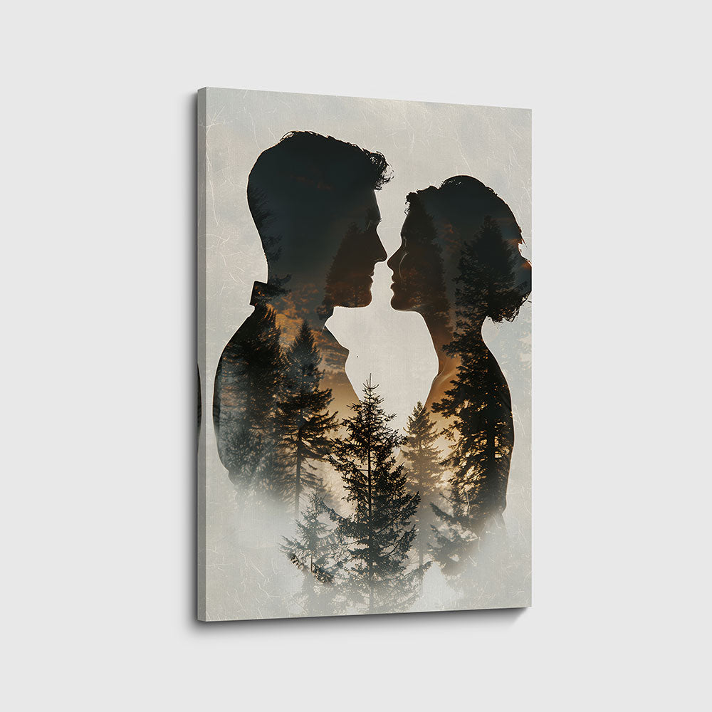 Canvas schilderij tijdloze liefde