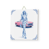 Delfts Blauw tegeltje Pop