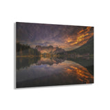 Glasschilderij-Misurina-zonsondergang