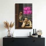 Glasschilderij nice butt muur