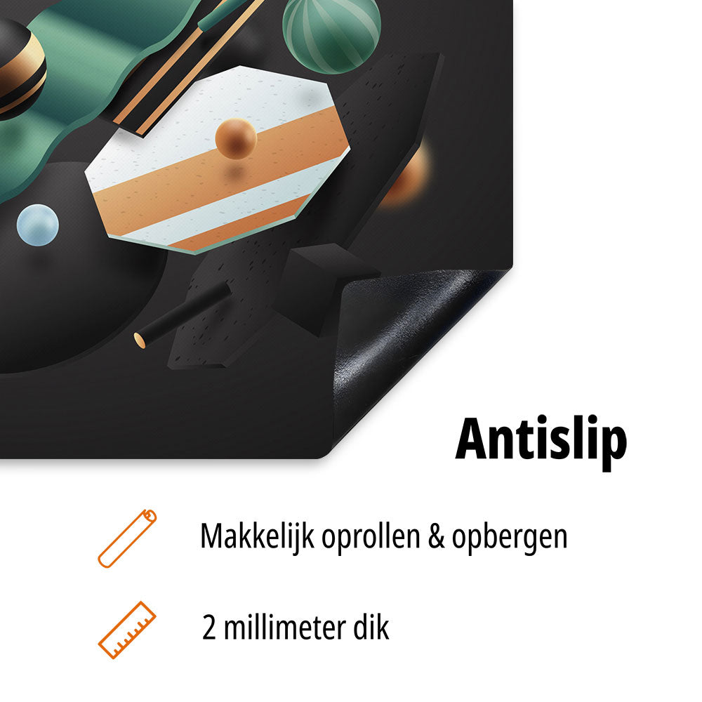 Inductiebeschermer Abstracte 3D vormen antislip