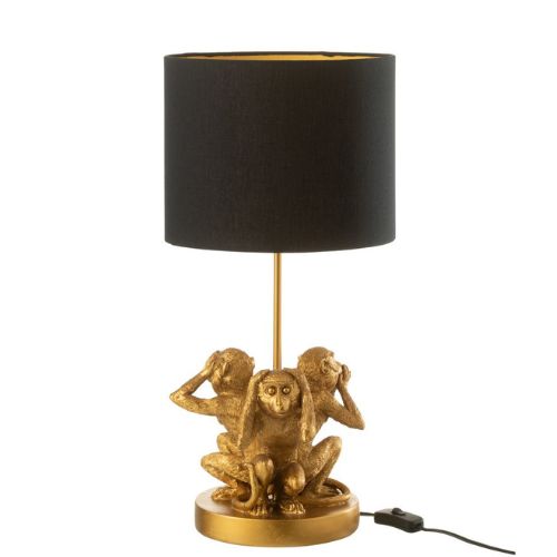 Tafel-lamp-aap-goud