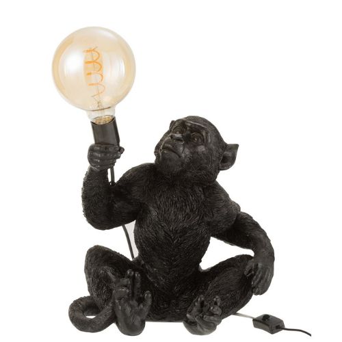 Zittende-aap-lamp-zwart-licht-uit