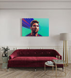 canvas schilderij abstract messi kamer