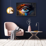 canvas schilderij abstract oog baklijst kamer