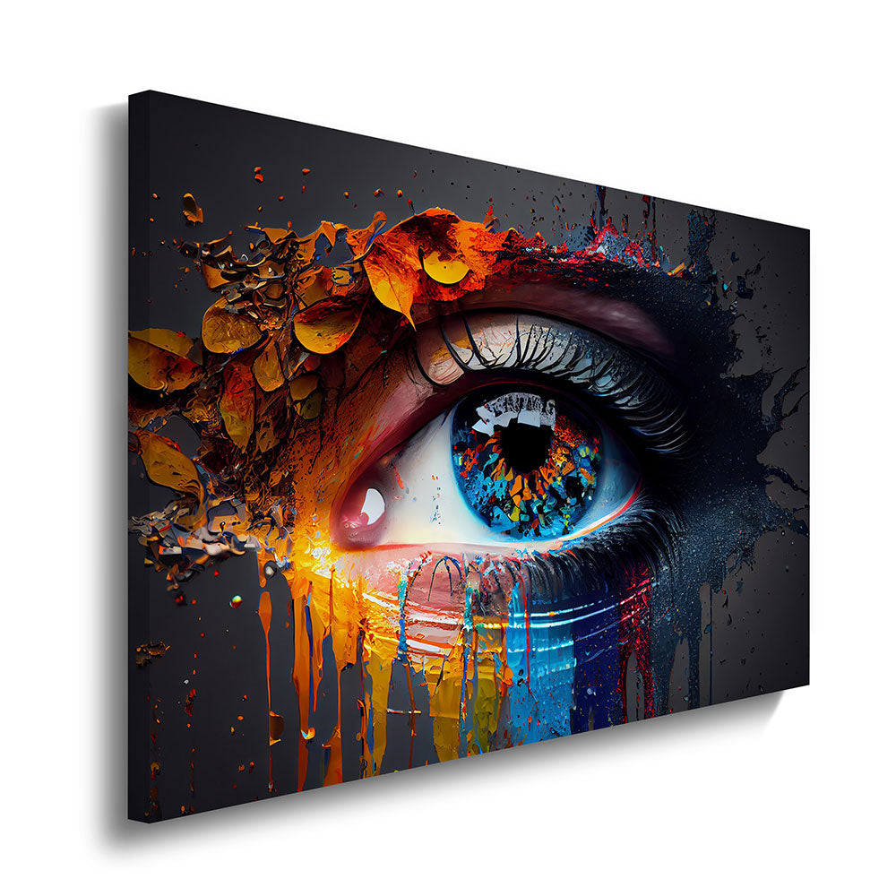 canvas schilderij abstract oog