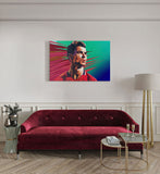 canvas schilderij abstract ronaldo kamer