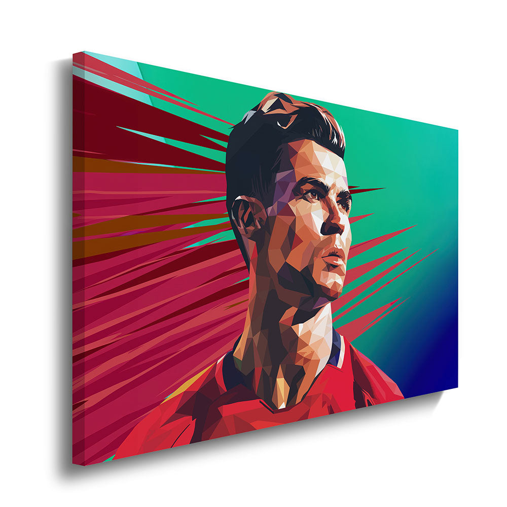 canvas schilderij abstract ronaldo
