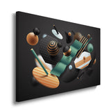 canvas schilderij abstracte 3d vormen