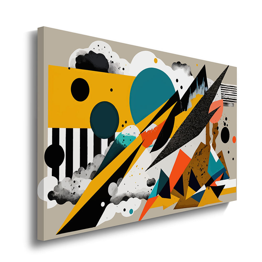 canvas schilderij abstracte geometrische vormen