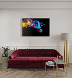 canvas schilderij abstracte gloeilamp kamer