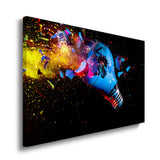 canvas schilderij abstracte gloeilamp
