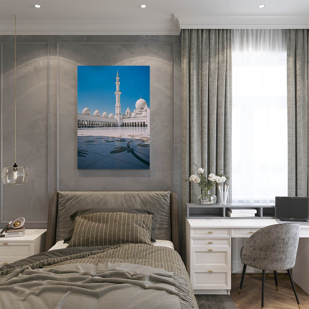 canvas schilderij abu dhabi grote moskee slaapkamer
