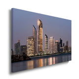 canvas schilderij abu dhabi skyline