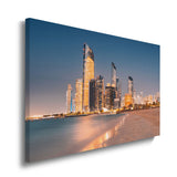 canvas schilderij abu dhabi skyscraper