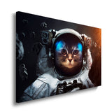 canvas schilderij astronaut kat