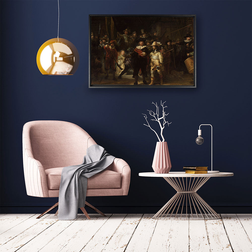 canvas schilderij baklijst nachtwacht