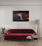 canvas schilderij bliksem kamer