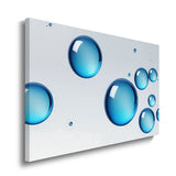 canvas schilderij blue bubbles