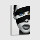 canvas schilderij blue gaze voorkant