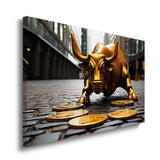 canvas schilderij bull market