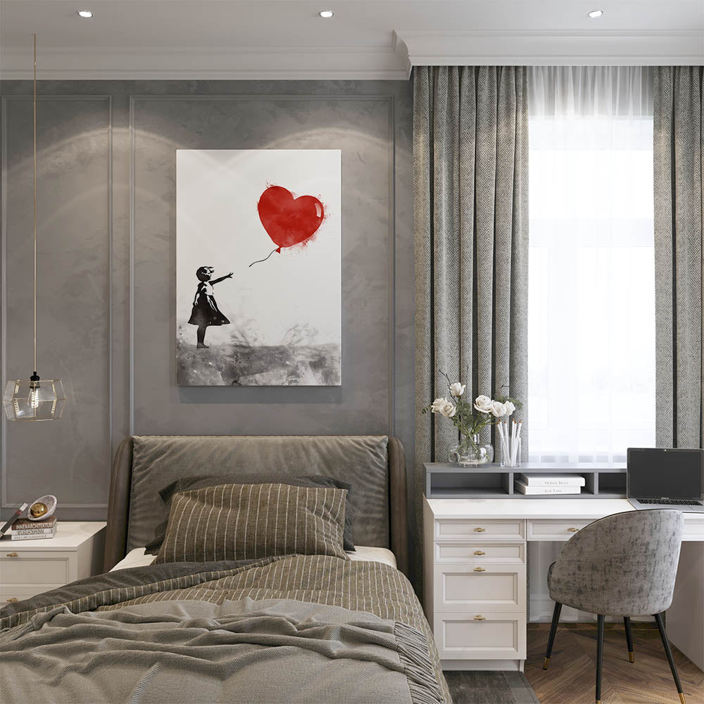 canvas schilderij chasing love slaapkamer