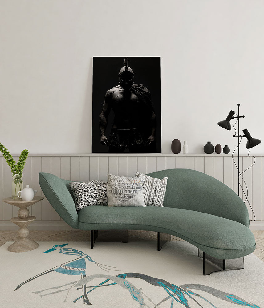 canvas schilderij courage warrior wachtruimte