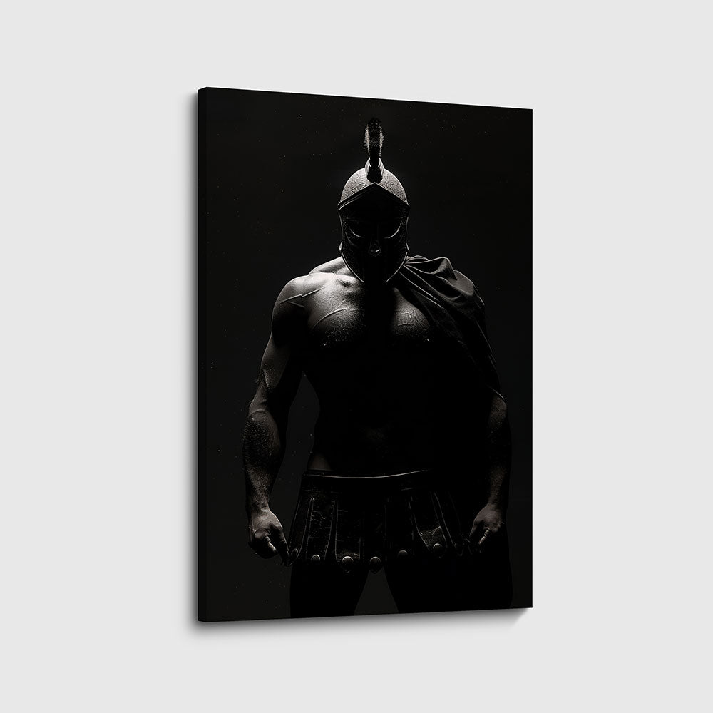 canvas schilderij courage warrior