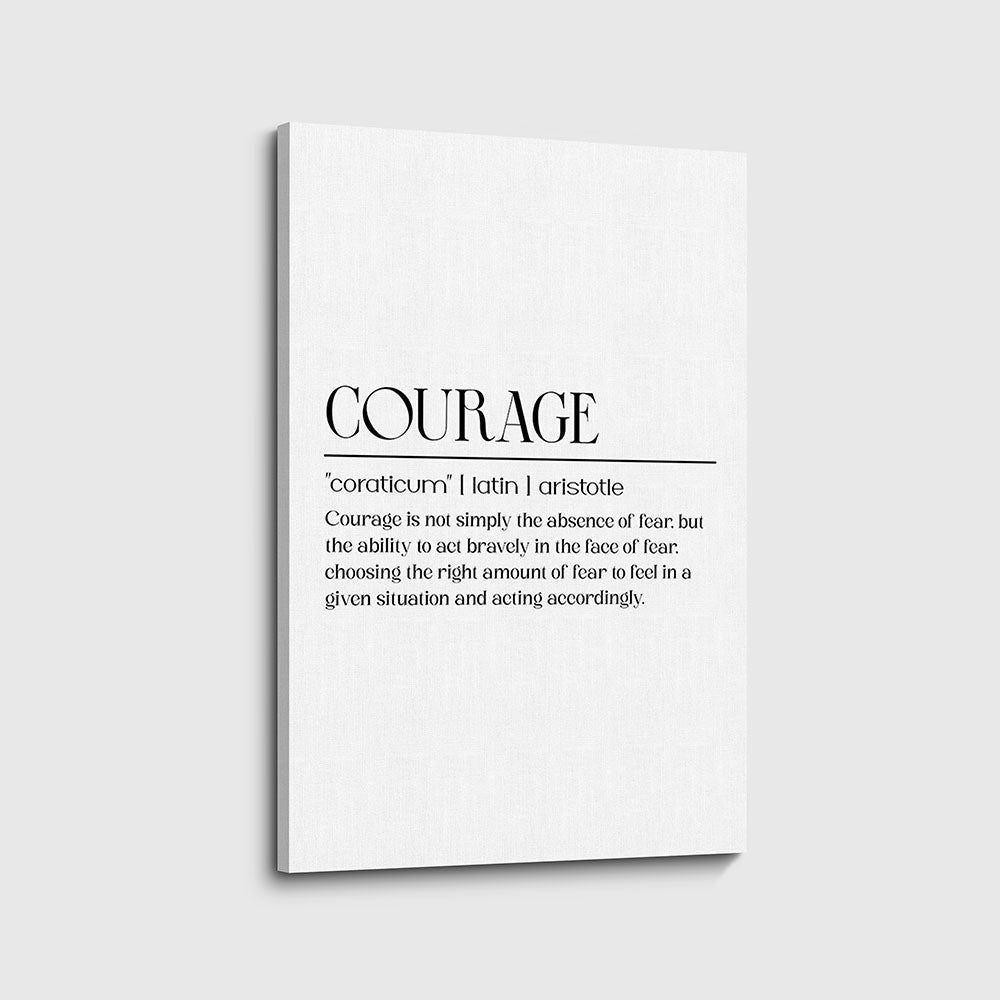 canvas schilderij courage