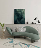 canvas schilderij dark psychology wachtruimte