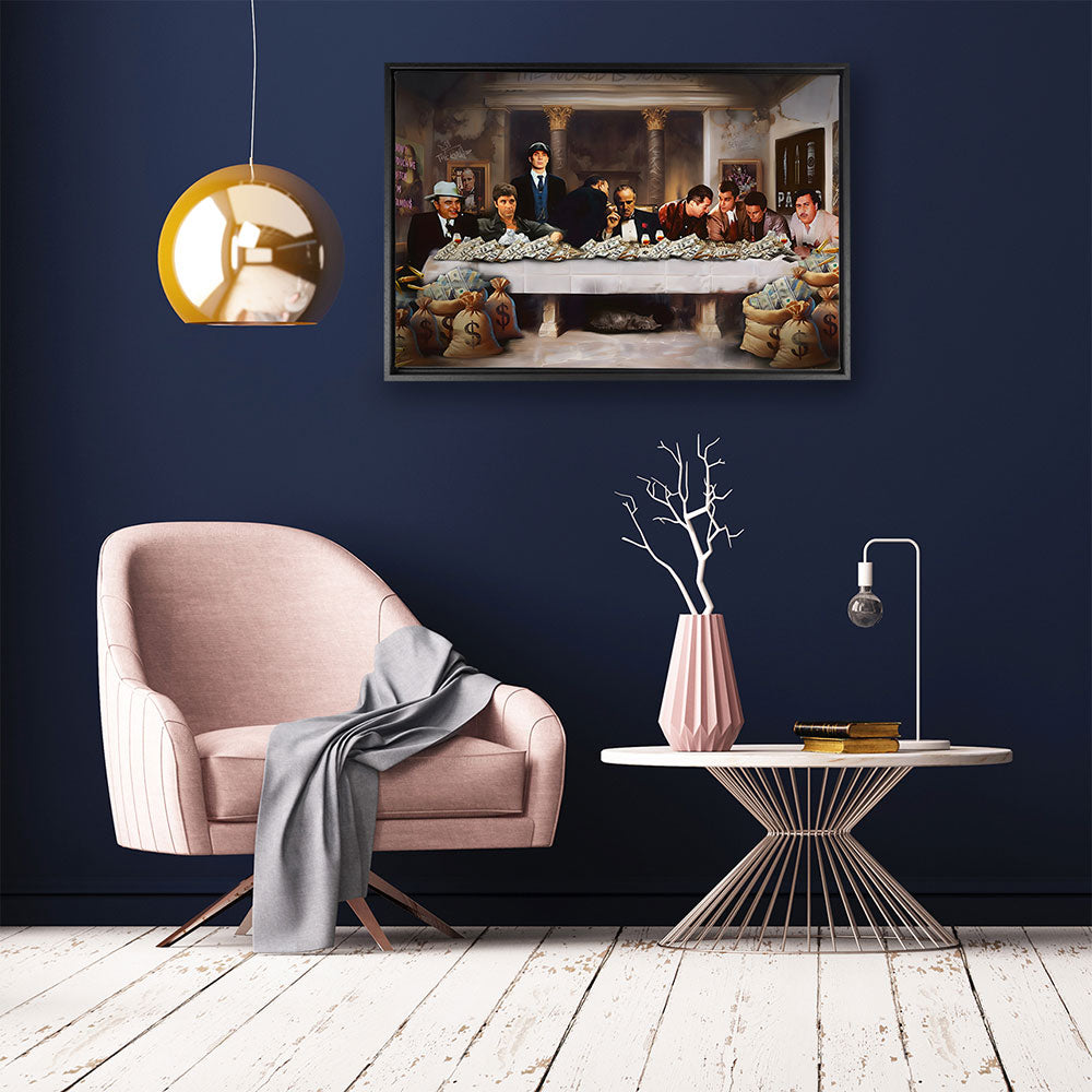 canvas schilderij de laatste telling baklijst kamer