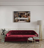 canvas schilderij de laatste telling kamer
