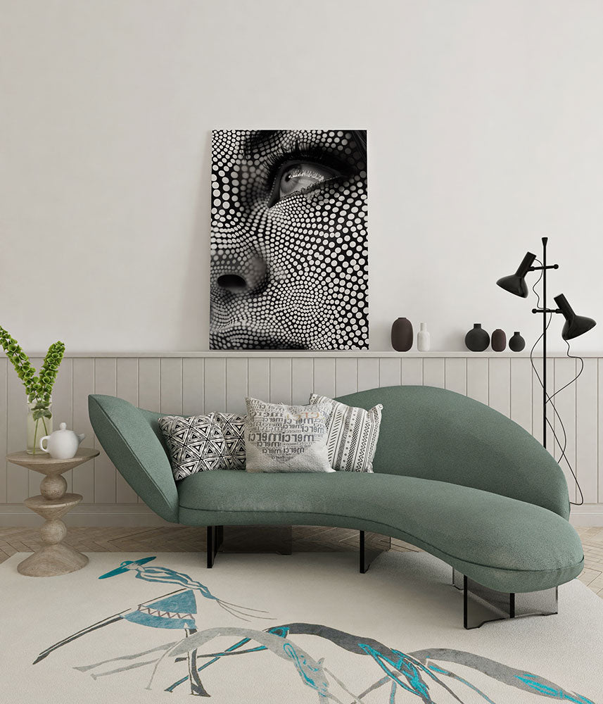 canvas schilderij dot art wachtruimte