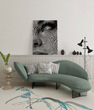 canvas schilderij dot art wachtruimte