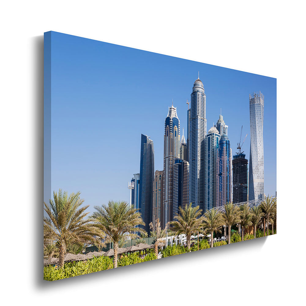 canvas schilderij dubai skyscrapers