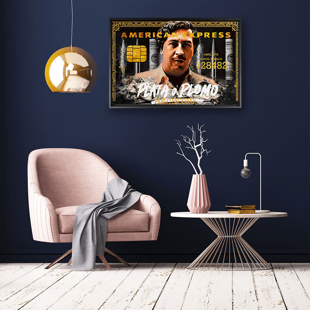 canvas schilderij esco card baklijst kamer