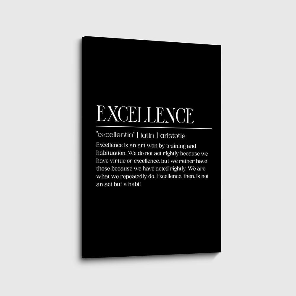 canvas schilderij excellence zwart wit
