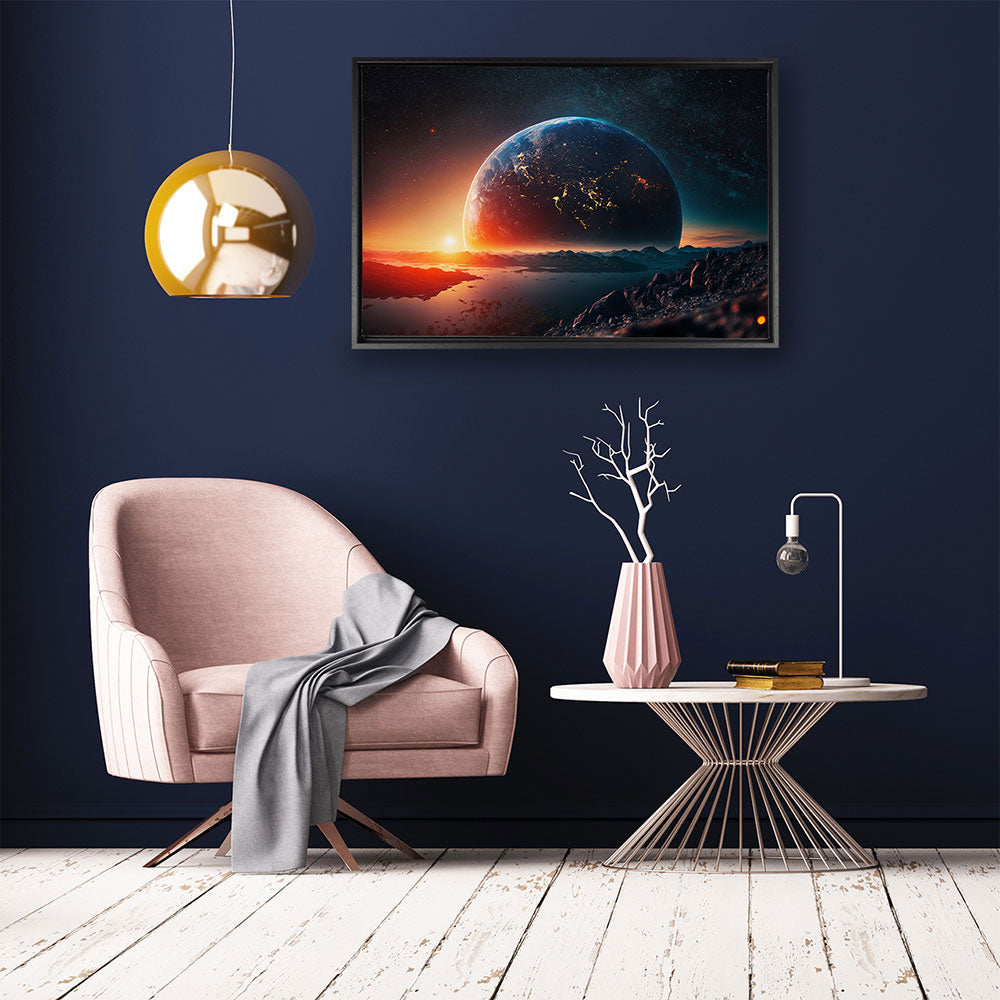 canvas schilderij fantasy world baklijst kamer