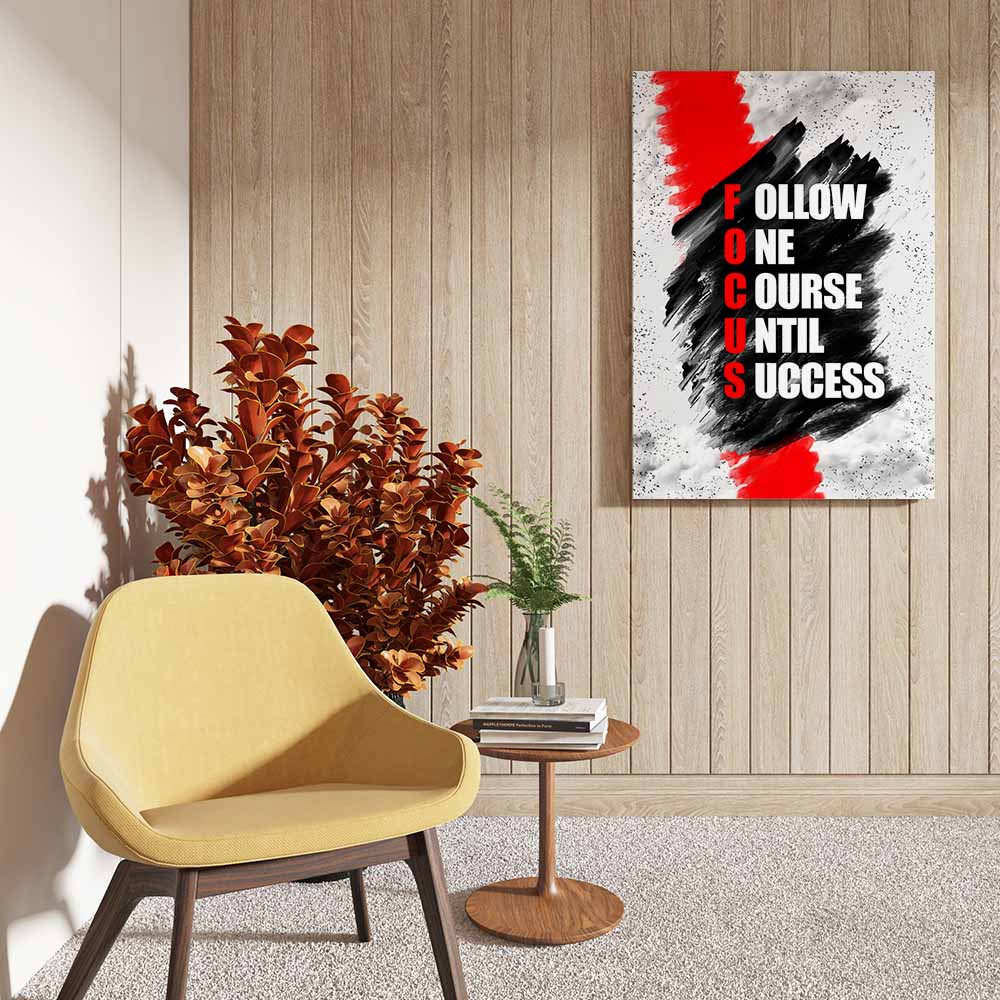canvas schilderij focus on succes 
