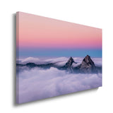 canvas schilderij fronalpstock zonsondergang