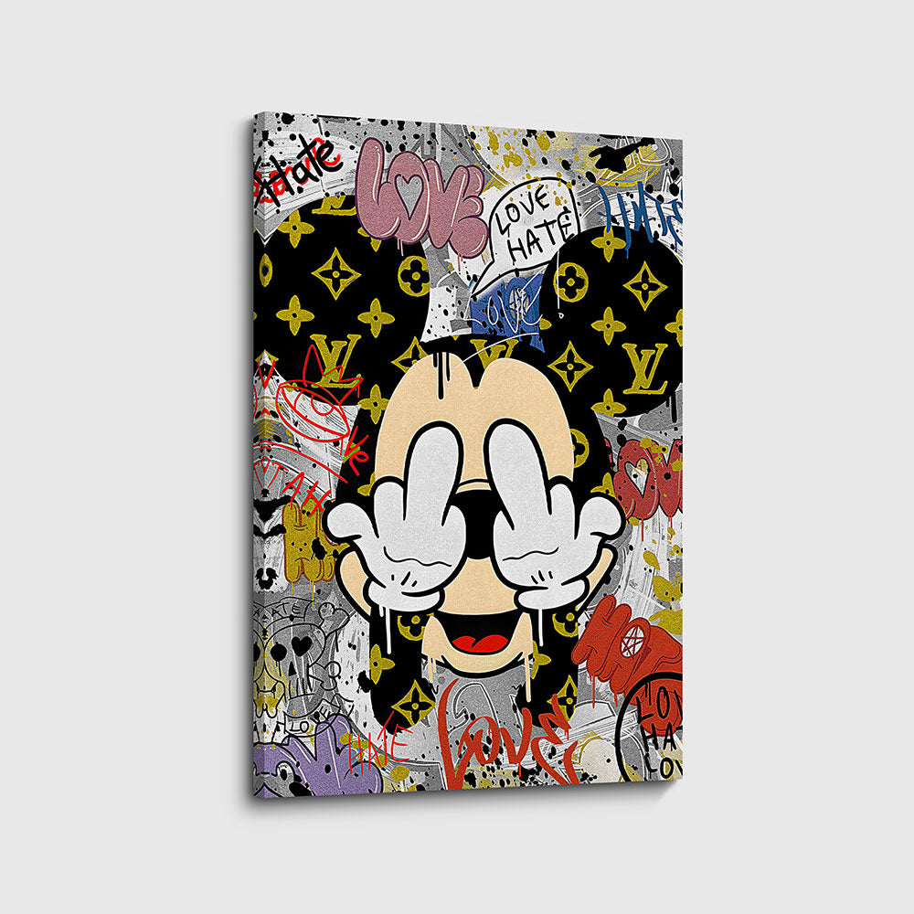 canvas schilderij fu mouse