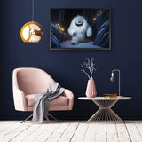 canvas schilderij fury yeti baklijst kamer