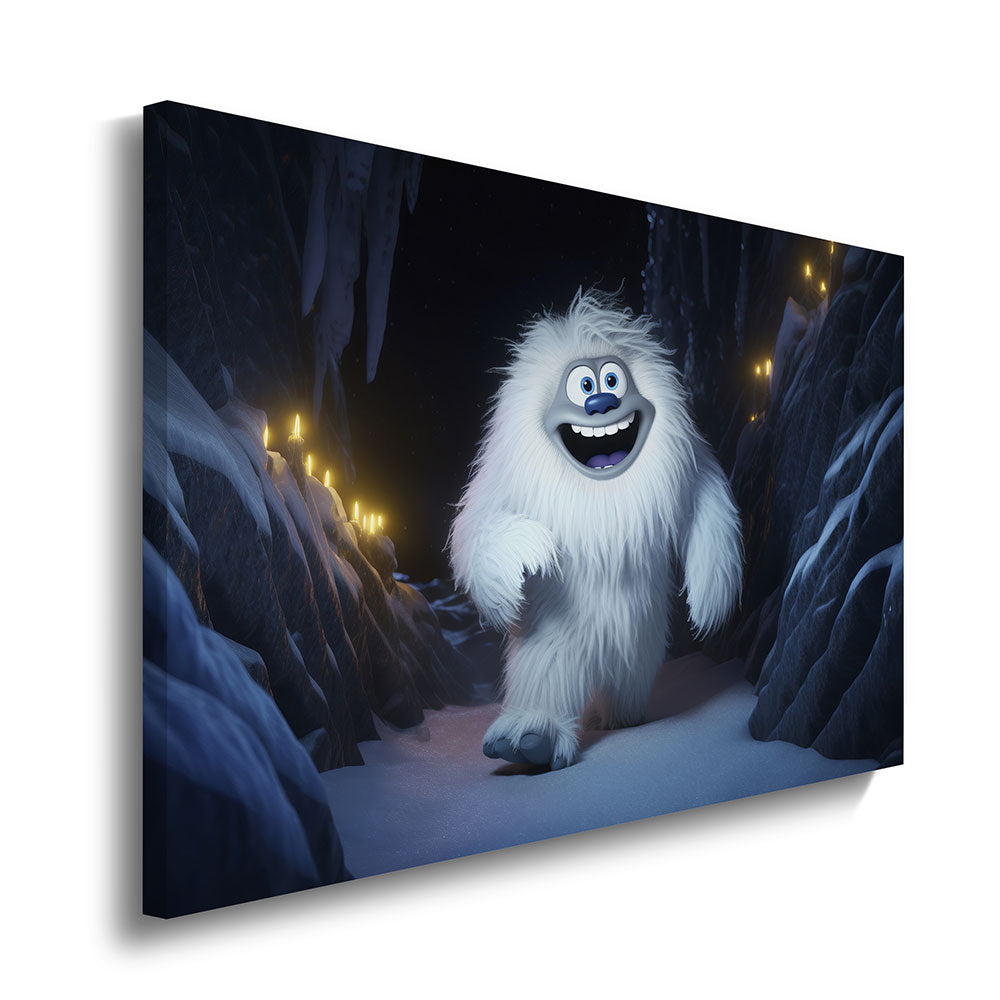 canvas schilderij fury yeti