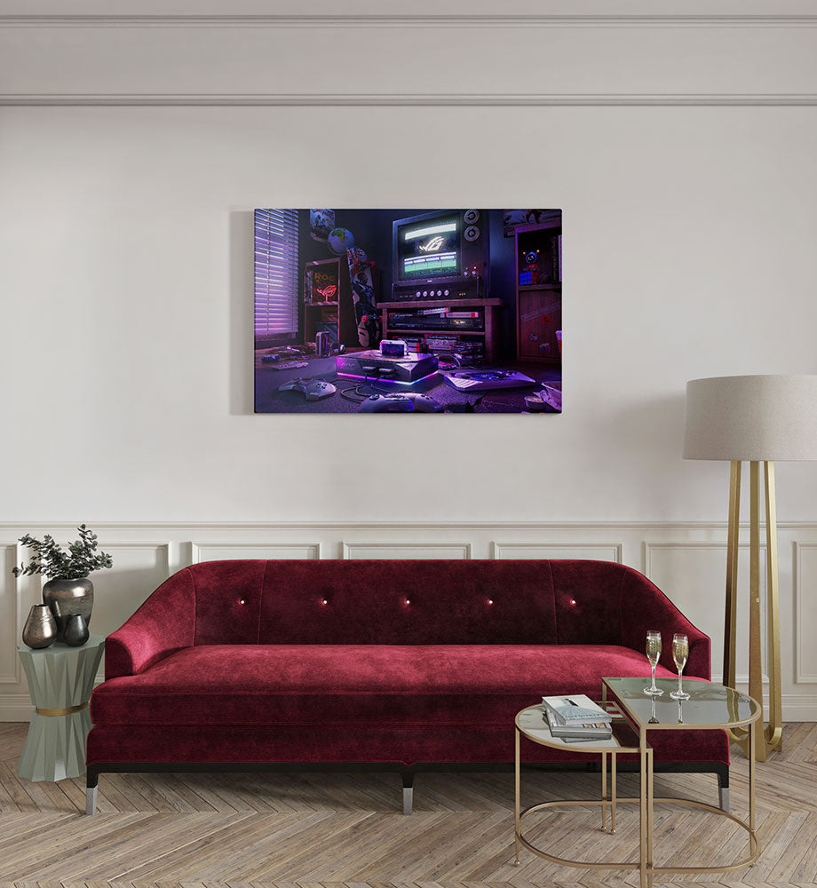 canvas schilderij gameroom kamer
