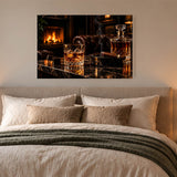 canvas schilderij gentleman night slaapkamer