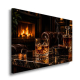 canvas schilderij gentleman night voorkant