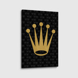 canvas schilderij golden crown voorkant
