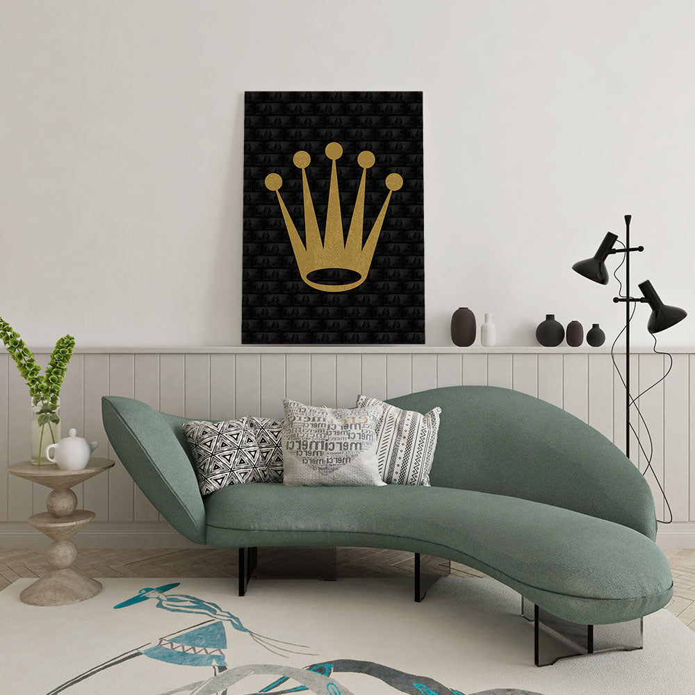 canvas schilderij golden crown wachtruimte 1